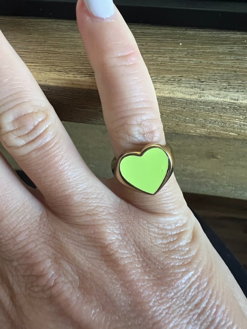 Hey Harper Heart Ring Size 4